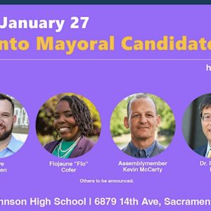 2024 Mayoral Candidate Forum on Jan. 27th presented by Sac Kids First
