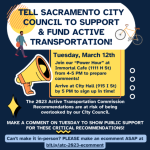 Tell City Council on Mar. 12th that we support the ATC 2023 Recommendations!