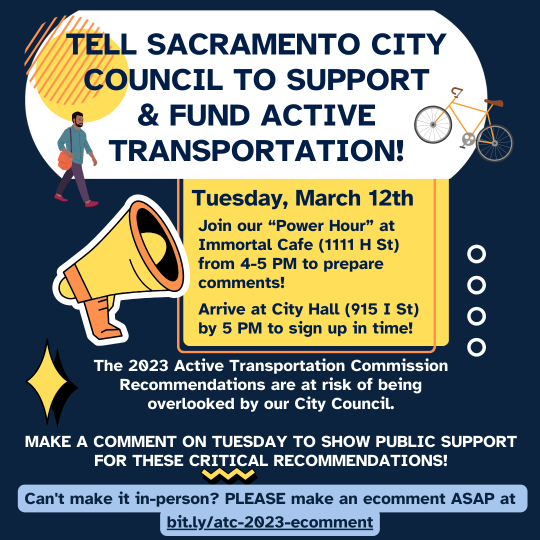 Tell City Council on Mar. 12th that we support the ATC 2023 Recommendations!