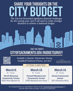 City Workshop on March 14th for Community Input on 2024/25 Budget
